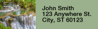 Waterfalls Rectangle Address Labels | LRRNAT-12