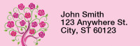 Four Season Trees Rectangle Address Labels | LRRNAT-73