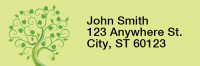 Four Season Trees Rectangle Address Labels | LRRNAT-73