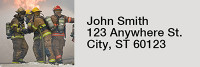Firefighter Rectangle Address Labels | LRRPRO-45