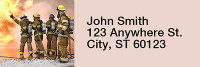 Firefighter Rectangle Address Labels | LRRPRO-45