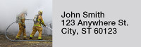 Firefighter Rectangle Address Labels | LRRPRO-45