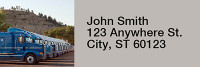 On the Road Again Rectangle Address Labels | LRRPRO-47