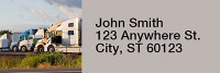 On the Road Again Rectangle Address Labels | LRRPRO-47