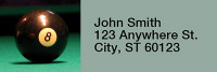 Billiard Rectangle Address Labels | LRRSPO-02