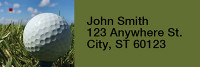 Golf Rectangle Address Labels | LRRSPO-03