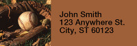 Baseball Rectangle Address Labels | LRRSPO-04
