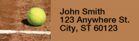 Tennis Rectangle Address Labels | LRRSPO-06