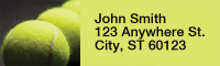 Tennis Rectangle Address Labels | LRRSPO-06