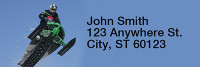 Snowmobiling Rectangle Address Labels | LRRSPO-11