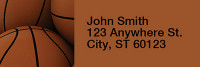 More Basketball Rectangle Address Labels | LRRSPO-12
