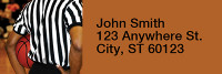 More Basketball Rectangle Address Labels | LRRSPO-12