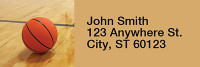 More Basketball Rectangle Address Labels | LRRSPO-12