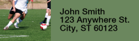 Soccer Rectangle Address Labels | LRRSPO-13