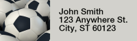 Soccer Rectangle Address Labels | LRRSPO-13