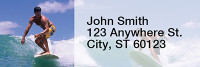 Surfs Up Rectangle Address Labels | LRRSPO-88