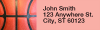 Basketball Rectangle Address Labels | LRRSPO-91
