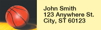 Basketball Rectangle Address Labels | LRRSPO-91