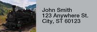 Steam Trains Rectangle Address Labels | LRRTRA-07