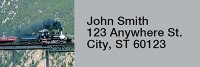 Steam Trains Rectangle Address Labels | LRRTRA-07