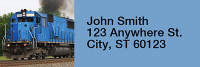 Diesel Trains Rectangle Address Labels | LRRTRA-08