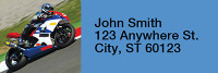 Superbikes Rectangle Address Labels | LRRTRA-10
