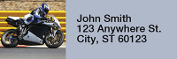 Superbikes Rectangle Address Labels | LRRTRA-10
