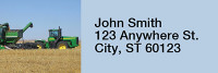Big Green Machines Rectangle Address Labels | LRRTRA-15