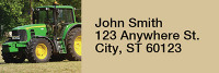 Big Green Machines Rectangle Address Labels | LRRTRA-15