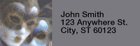 Mardi Gras Rectangle Address Labels | LRRTVL-01