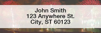 Fireworks Rectangle Address Labels | LRSCE-03