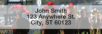 Horse Racing Rectangle Address Labels | LRSPO-08
