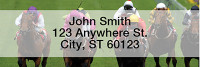 Horse Racing Rectangle Address Labels | LRSPO-08