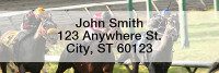 Horse Racing Rectangle Address Labels | LRSPO-08