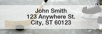 Hockey Rectangle Address Labels | LRSPO-10