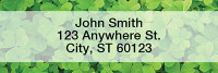 More Clovers Rectangle Address Labels | LRTVL-14