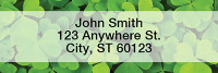 More Clovers Rectangle Address Labels | LRTVL-14