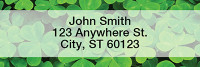 More Clovers Rectangle Address Labels | LRTVL-14