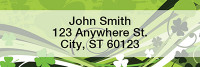 Stylistic Clovers Rectangle Address Labels | LRTVL-16