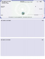 Blue Green Hologram Premium Top Laser Check | LTCHG-BG
