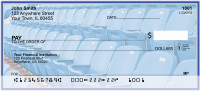 Blue & Silver Football Team Personal Checks | SPT-03