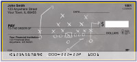 Blue & Yellow Football Team Personal Checks | SPT-07
