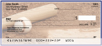Navy Blue & White Baseball Team Personal Checks | SPT-12