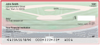 Red & White Baseball Team Personal Checks | SPT-13