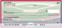 Red & Navy Baseball Team Personal Checks | SPT-17