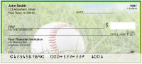 Green & Yellow Baseball Team Personal Checks | SPT-19