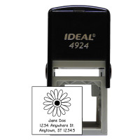 Designer Flower Square Stamp | STA-LAS-DS02