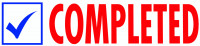 ''Completed'' Message Stamp | STA-TRO-COM