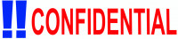 ''Confidential'' Message Stamp | STA-TRO-CON