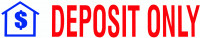 ''Deposit Only'' Message Stamp | STA-TRO-DEP